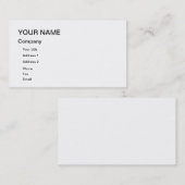 Un carte de visite vierge à customiser (Devant / Derrière)