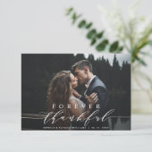 Un Carte photo de Merci Mariage pour toujours (Debout devant)