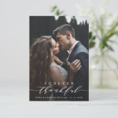 Un Carte photo de Merci Mariage pour toujours (Debout devant)