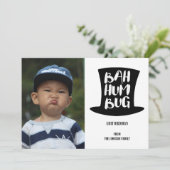 Un Carte photo de Noël Carol Bah Humbug (Debout devant)