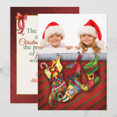 Un Carte photo de Noël plein de rêves (Devant / Derrière)