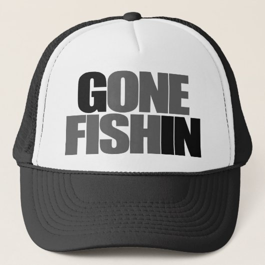 Un casquette de FISHIN ALLÉ par poissons (Devant)