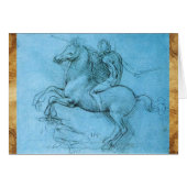 Un cavalier en cheval d'élevage (Devant horizontal)