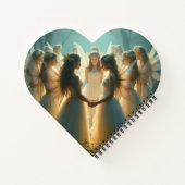 Un cercle de fées Carnet en forme de coeur (Dos)