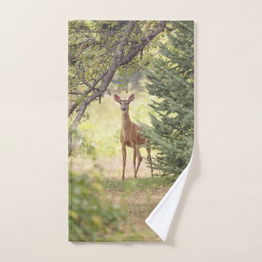 Un cerf solitaire (Serviette à main)