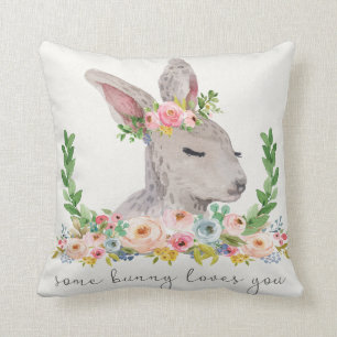 Un certain lapin vous aime coussin de crèche de