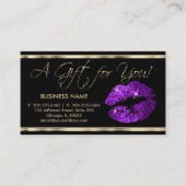 Un certificat cadeau Purple Lipstick Business (Devant)