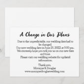 Un changement dans nos plans Carte de détails pers (Devant / Derrière)