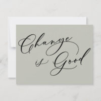 Un changement élégant est un bon Faire-part de dép