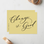 Un changement élégant est un bon Faire-part de mou (Devant/Arrière en situation)