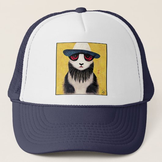 Un chat avec un casquette 04 (Devant)