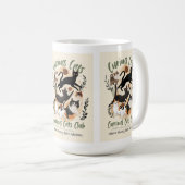 un chat et une tasse chaude à la main (Devant droit)