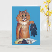 Un chat mène à une autre carte de chat (Fleur jaune)