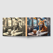 Un chat mignon avec café et livre d'or (Complet)