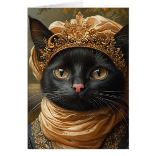 Un chat noir royal