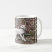 Un chat sur le mug en mosaïque (Devant droit)