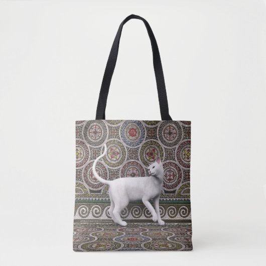 Un chat sur le sac fourre-tout en mosaïque (Devant)