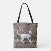 Un chat sur le sac fourre-tout en mosaïque (Dos)
