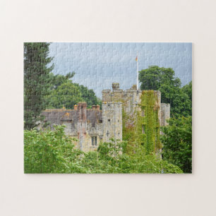 Un château médiéval émerge de la forêt - Puzzle