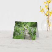 Un chemin moins pris carte de note d'anniversaire (Fleur jaune)