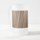 Un Cheval Mane Verre Frosted Bière Mug (Devant gauche)