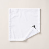 Un cheval sautant fringant dans la nature (Gant de toilette)