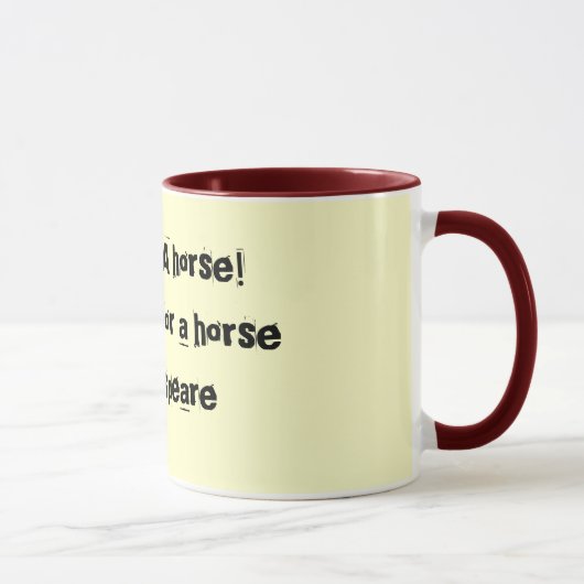 Un cheval - tasse de Shakespeare (Droite)