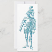 Un chevalier à retenir - invitations médiévales (Devant)