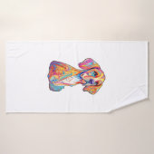 Un chien aquarelle (Serviette de bain)