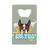 Un chien entre dans une barre - colorez l'ouvreur (Devant)