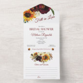 Un Chute tout en une invitation de douche nuptiale (À l'intérieur)