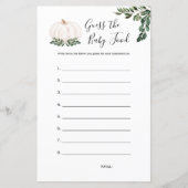 Un Citrouille Blanc Devine Les Cartes De Jeu De No (Devant)