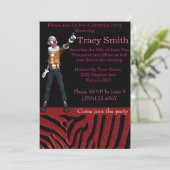 Un Clown de fête de bon goût Invitation d'annivers (Debout devant)