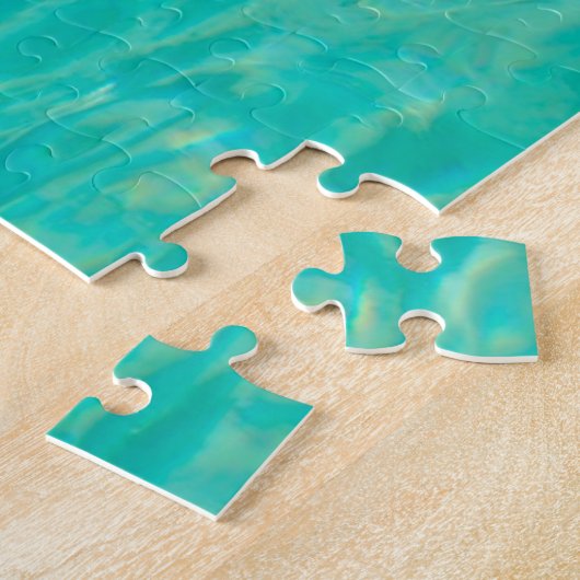 Un cochon va nager aux Bahamas. Jigsaw Puzzle (Côté)