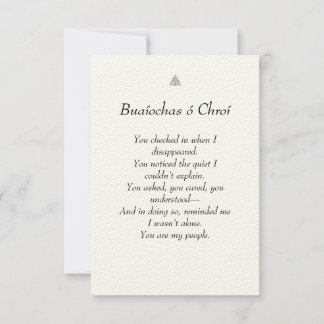 Un coeur celte/irlandais a senti merci