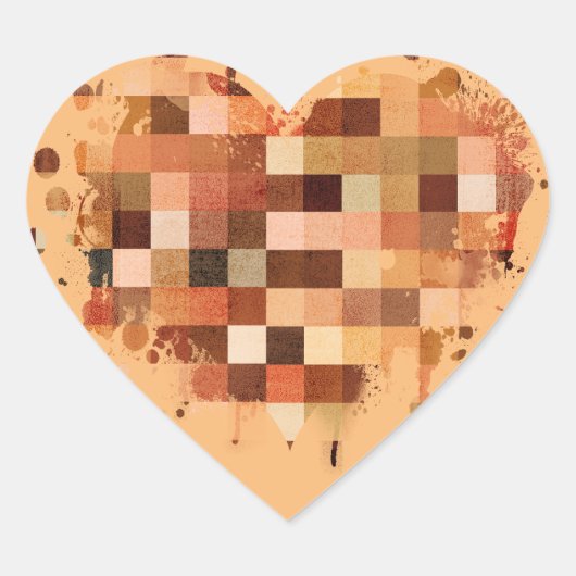 Un coeur du monde autocollants (Devant)