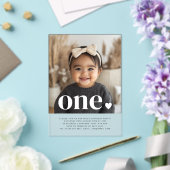 Un coeur photo première invitation anniversaire (Insitu (Mariage))