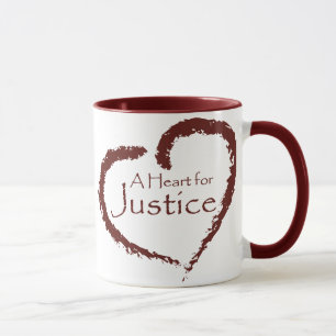 Un coeur pour la tasse de justice 15 onces.