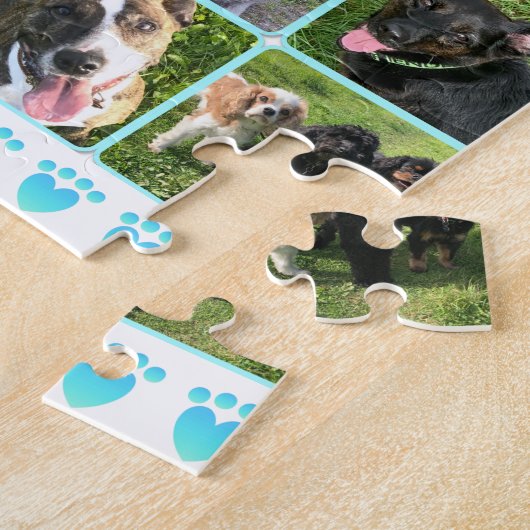 Un Collage Du Puzzle Des Chiens (Côté)