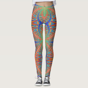 Un coloré vibrant "Ratti_Creative_Arts" Leggings