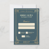 Un conte d'amour du dragon | Mariage de Tarot RSVP (Devant)