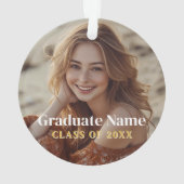 Un cookie intelligent - Moderne Black Gold Graduat (dos)