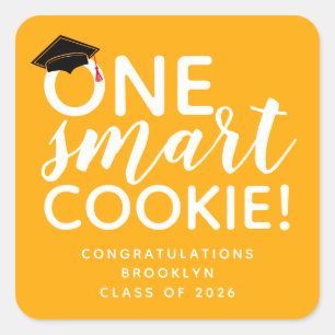 Un Cookie Smart Graduation Favoriser Sticker Carré