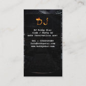 Un cool DJ a brûlé le carte de visite initial de (Dos)
