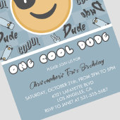 Un Cool Dude Anniversaire Invitation Premier anniv