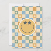 Un Cool Dude Boys Blue 1er Birthday Invitation (Dos)