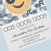 Un Cool Dude Invitation Anniversaire Lunettes de s