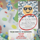 Un Cool Dude Invitation Anniversaire Lunettes de s