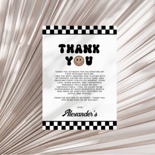 Un Cool Dude Premier anniversaire Carte de remerci