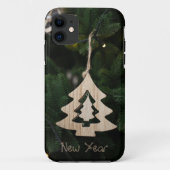 Un Coque iphone de Noël en bois (Dos)